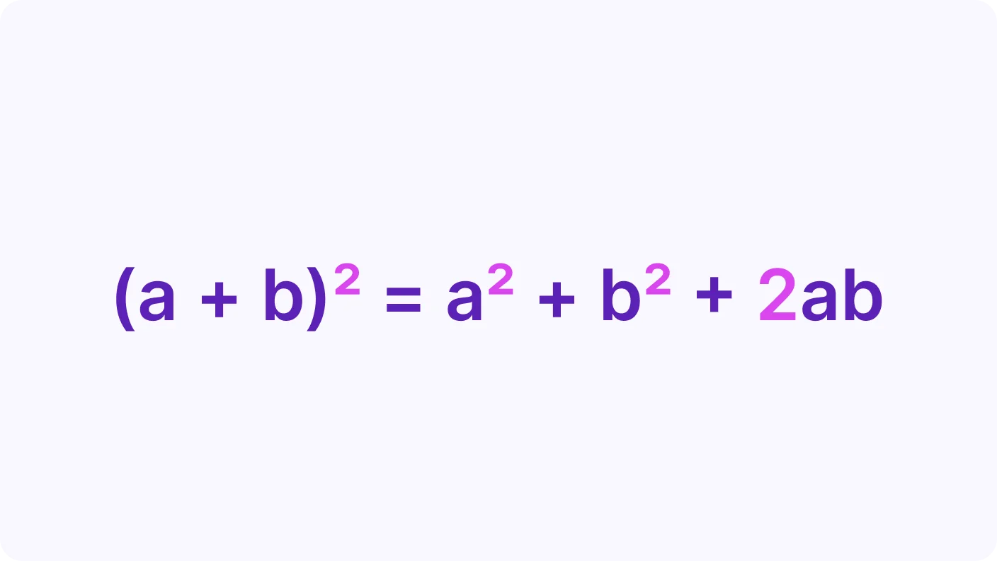 Square of a Binomial - introduction visual