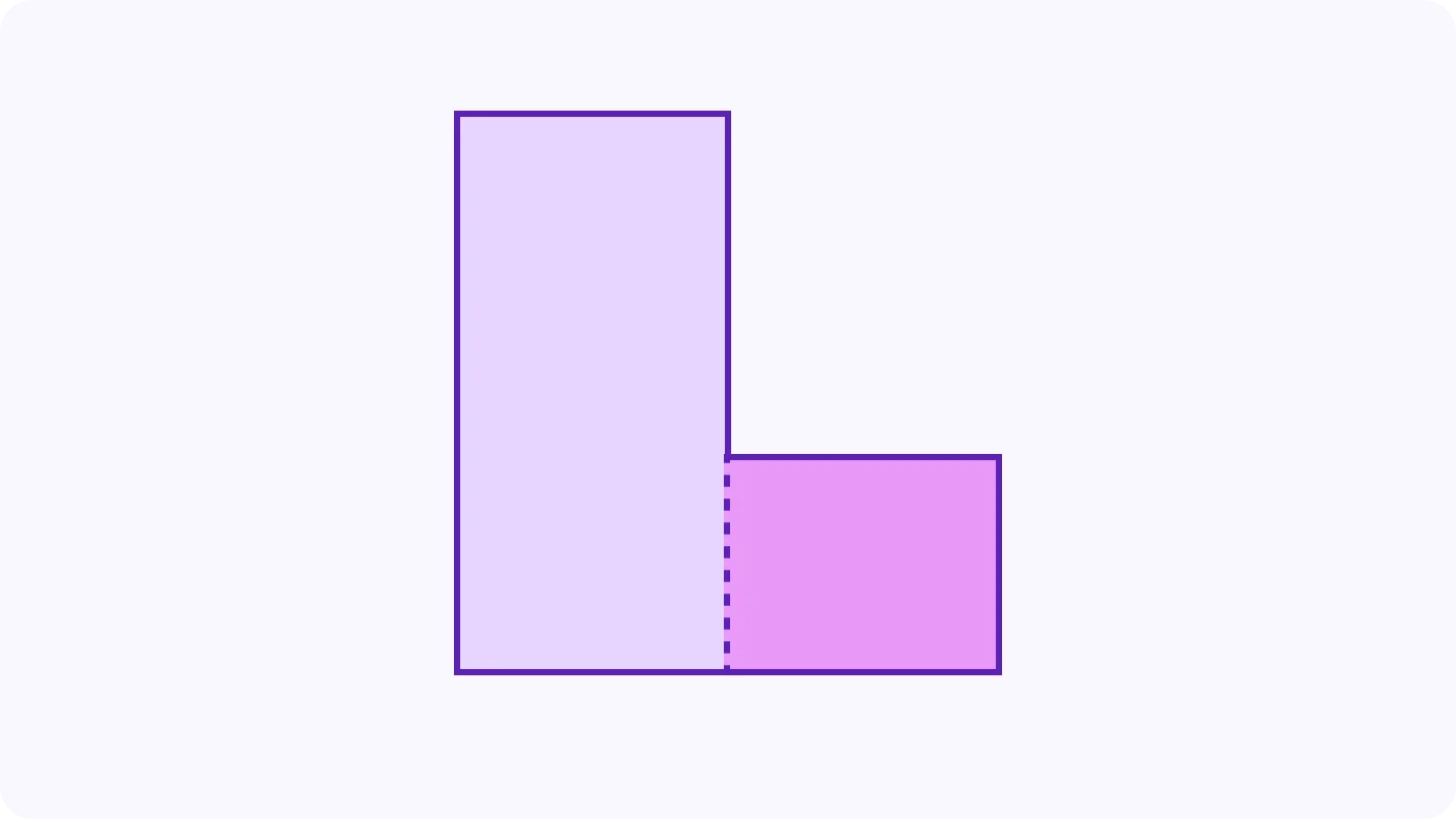 Area of Compound Shapes - introduction visual