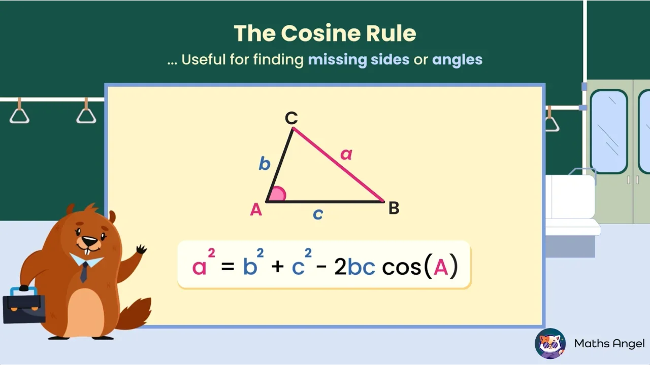 Cosine Rule - Formula, Example, Practice