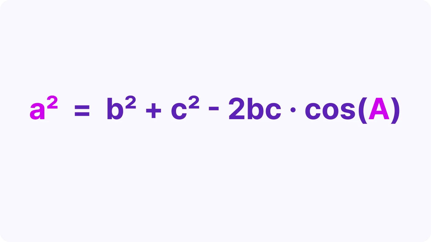 Cosine Rule - introduction visual