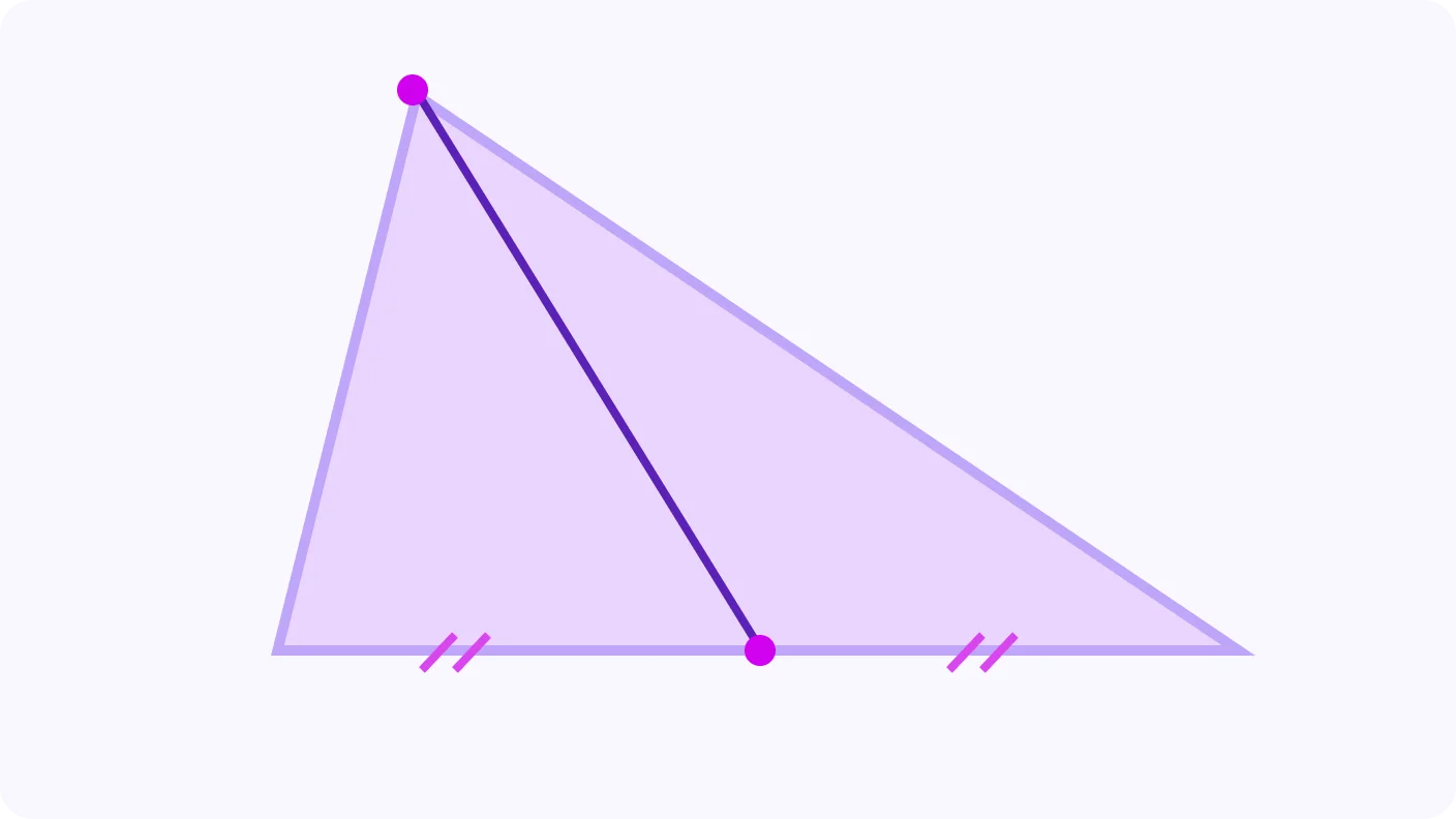 Medians and Centroid of a Triangle - introduction visual