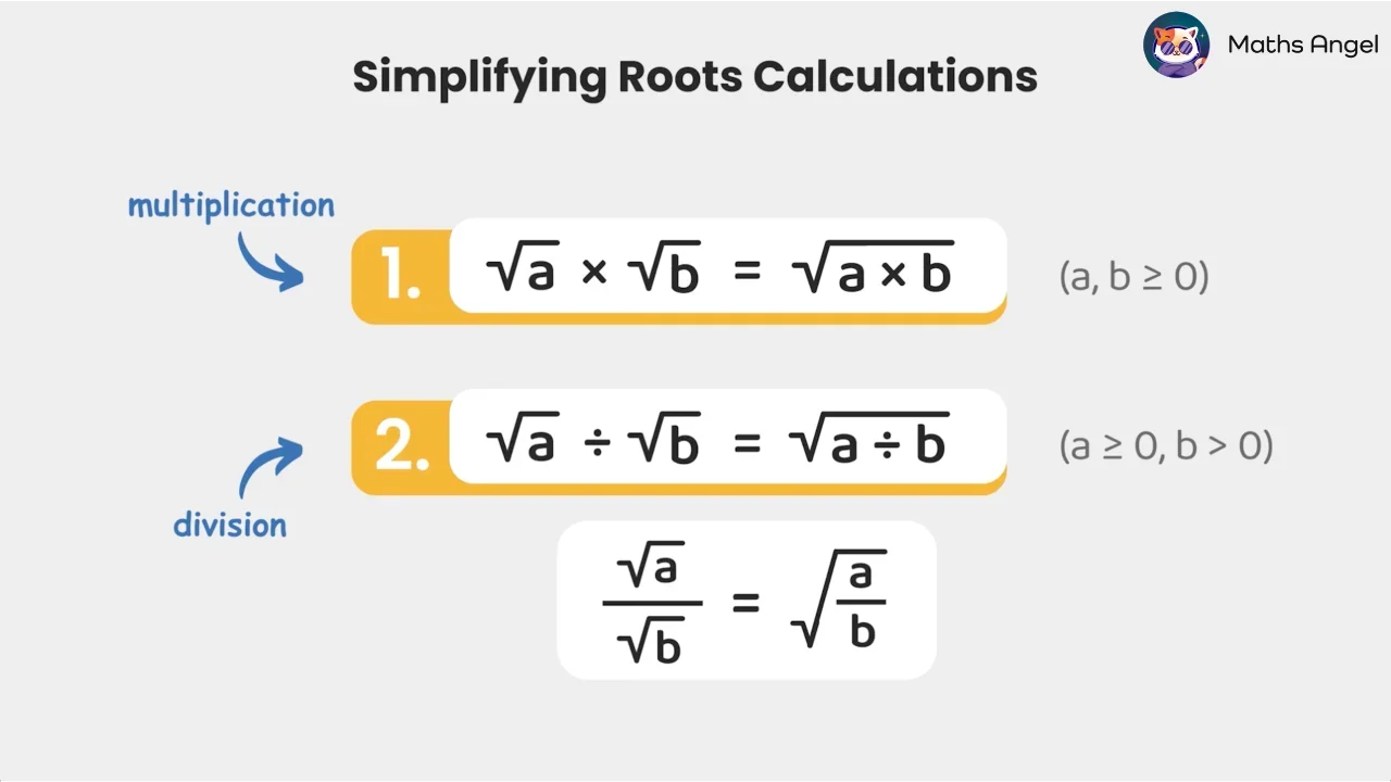 Multiplying and Dividing Square Roots - Formulas, Examples, Practice