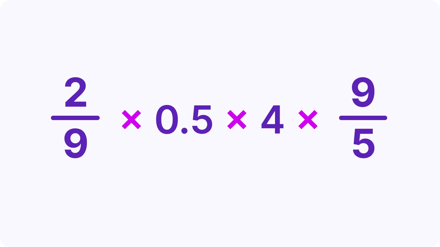 Calculating Fractions and Decimals - introduction visual