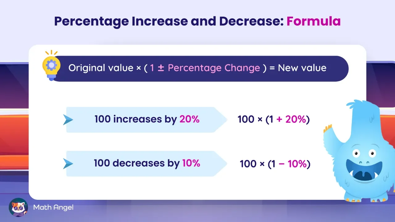 Percentage Increase and Decrease - Formula, Examples, Practice